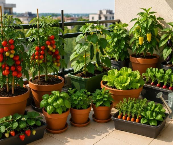 Vegetable Container Garden Ideas for Small Spaces