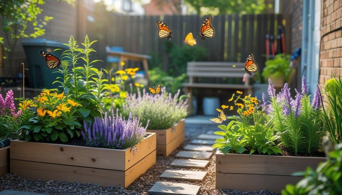 butterfly friendly flower garden