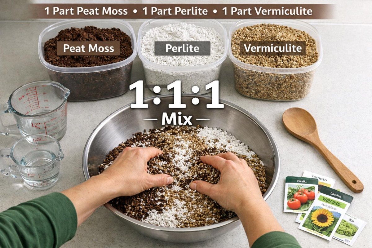 Ingredients for homemade seed mix