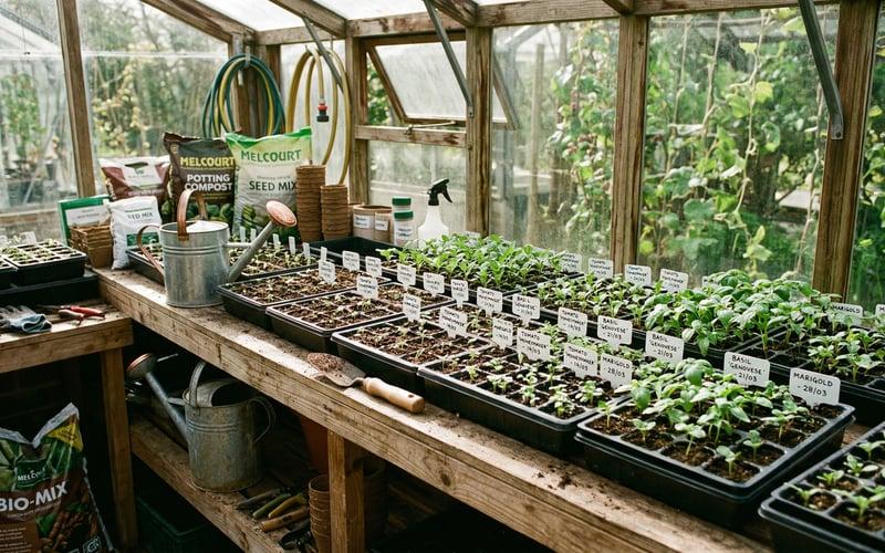 Indoor seed starting station