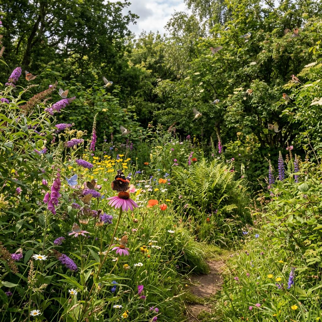 Wildlife friendly garden habitat