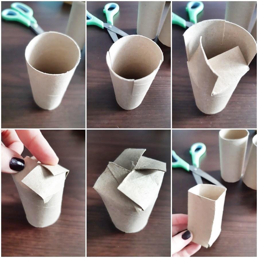 Folding roll bottom into pot