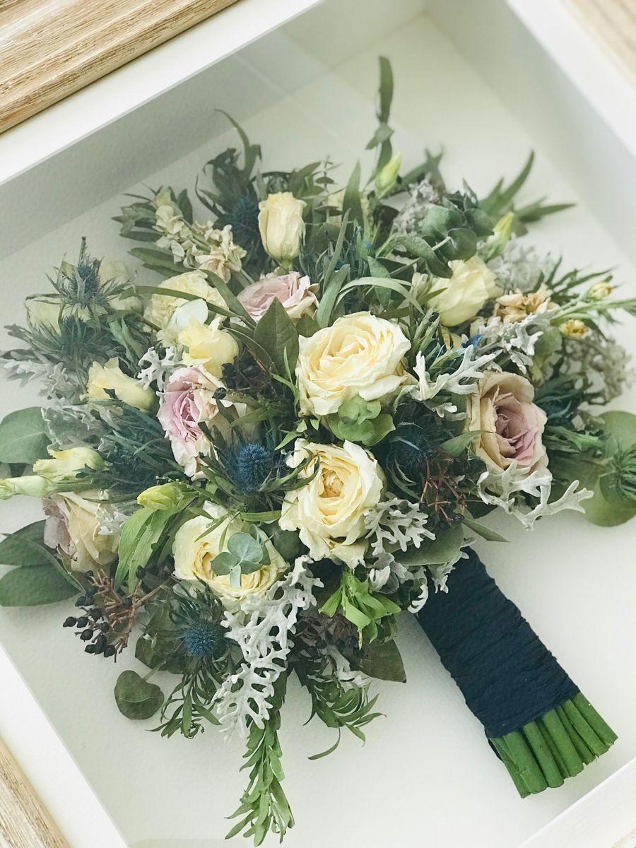 Freeze dried wedding flower bouquet