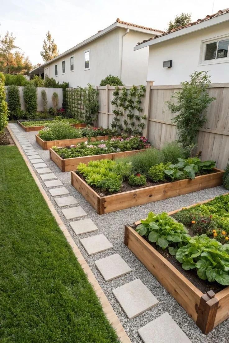 Low maintenance raised garden bed