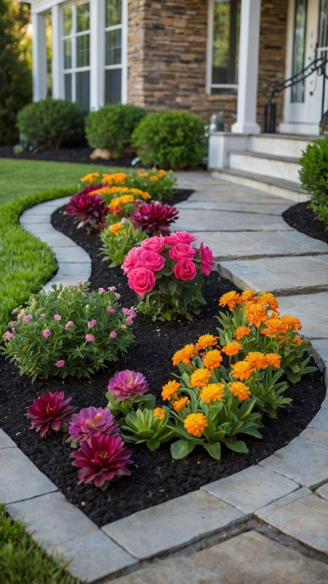 low maintenance flower garden