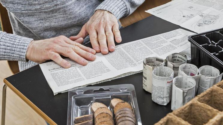 How to Make Newspaper Seed Pots for Planting