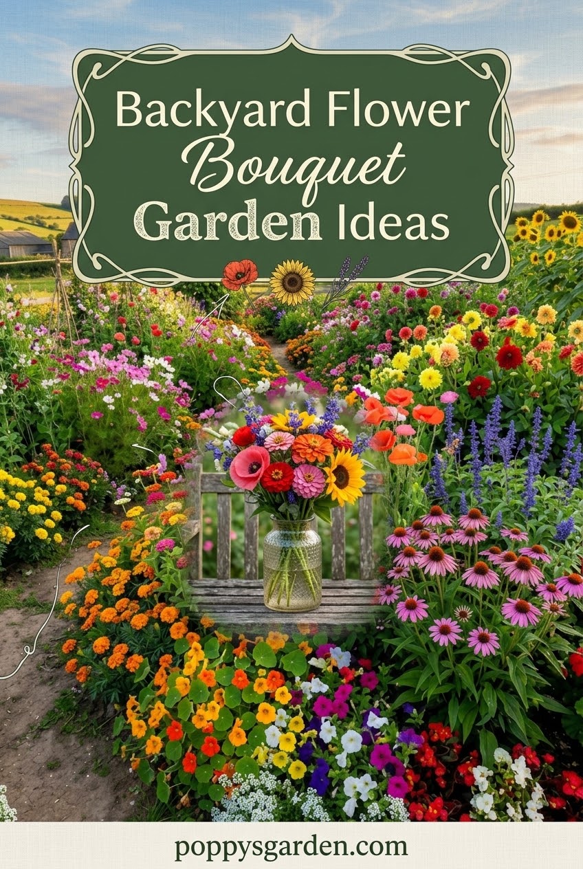 Backyard Flower Bouquet Garden Ideas