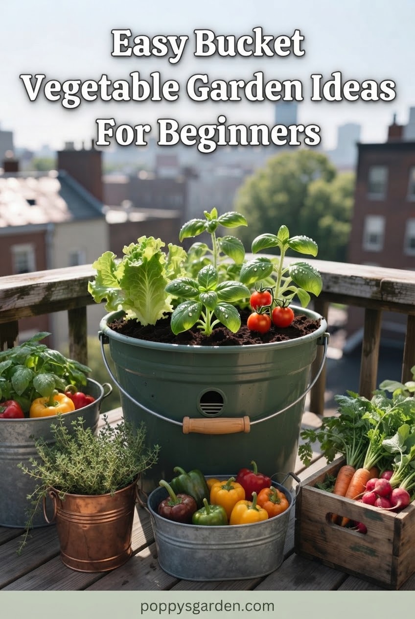 Easy Bucket Vegetable Garden Ideas For Beginners