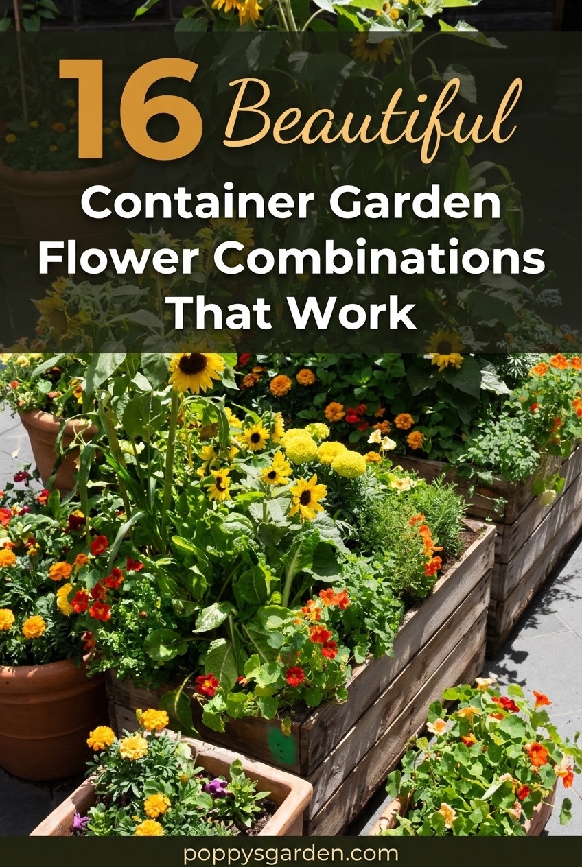 16 Beautiful Container Garden Flower Combinations That Work
