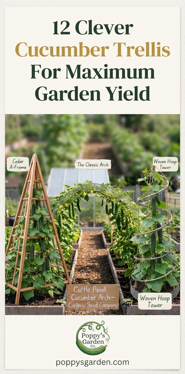 12 Clever Cucumber Trellis Ideas For Maximum Garden Yield