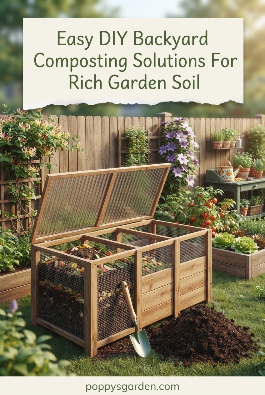Easy DIY Backyard Composting Solutions For Rich Garden Soil