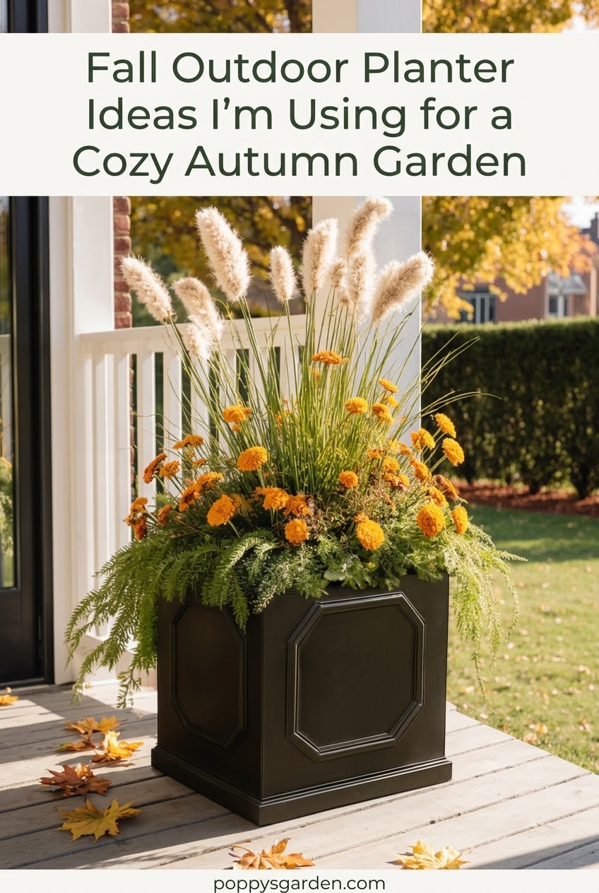 Fall Outdoor Planter Ideas I’m Using for a Cozy Autumn Garden