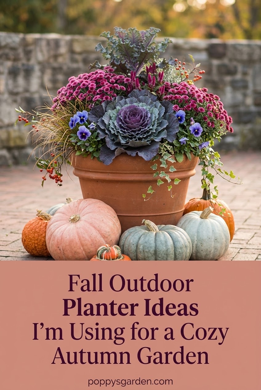 Fall Outdoor Planter Ideas I’m Using for a Cozy Autumn Garden