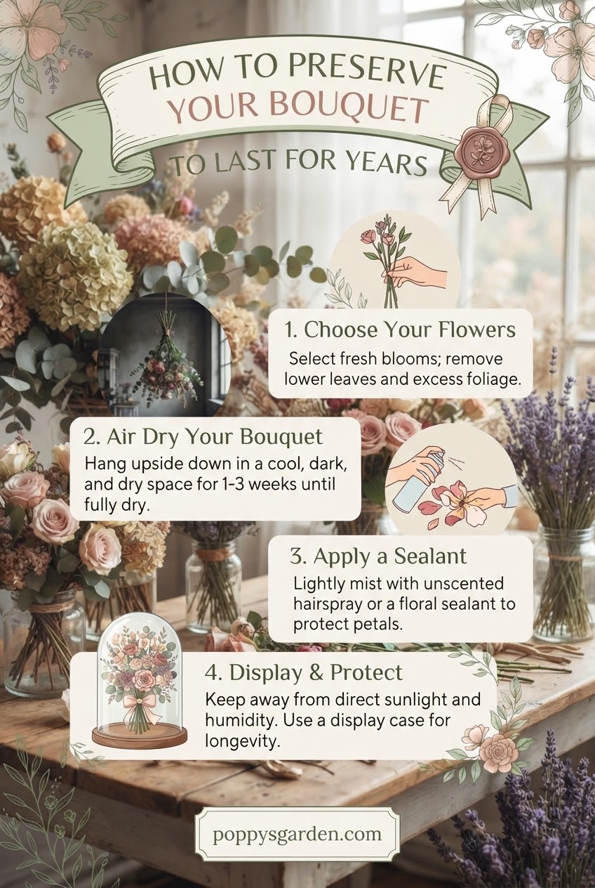 How to Preserve Your Bouquet to Last for Years