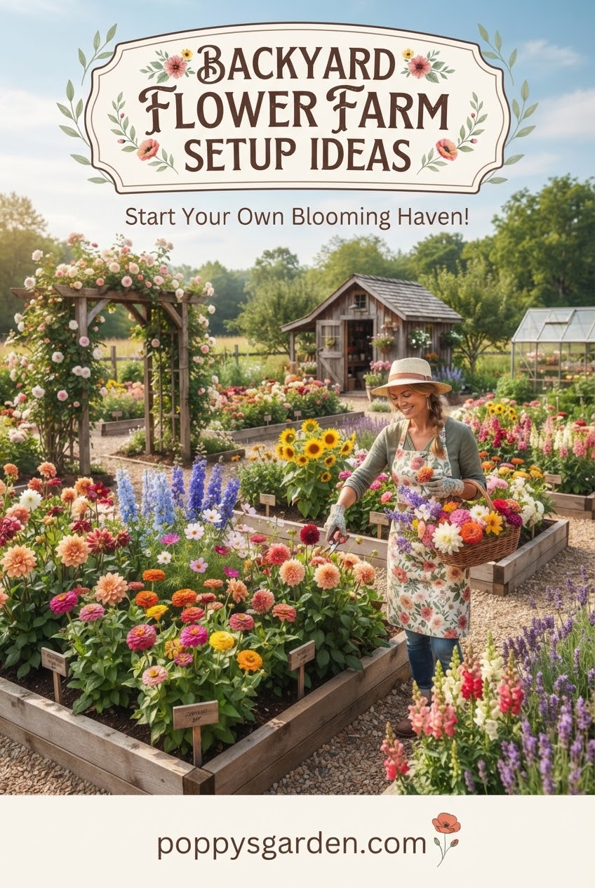 Backyard Flower Farm Setup Ideas