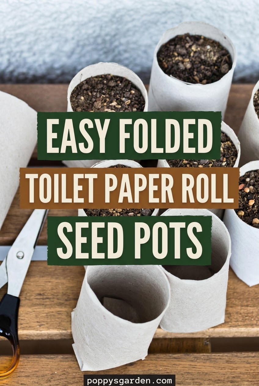 Easy Folded Toilet Paper Roll Seed Pots
