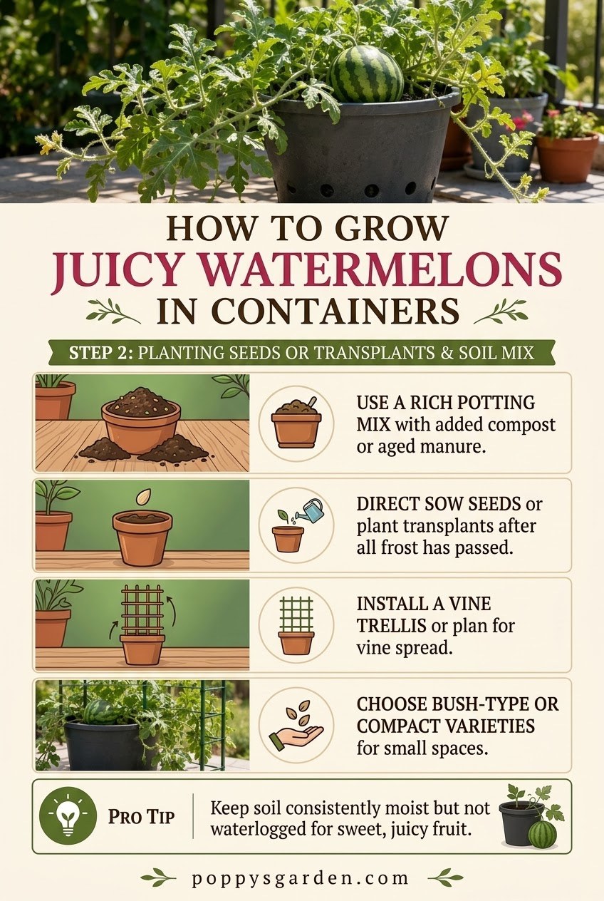 How to Grow Juicy Watermelons in Containers