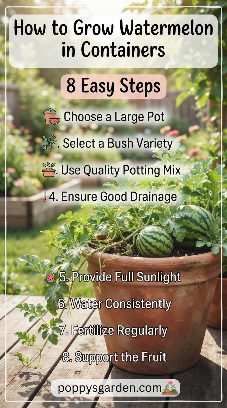 How to Grow Watermelon in Containers: 8 Easy Steps