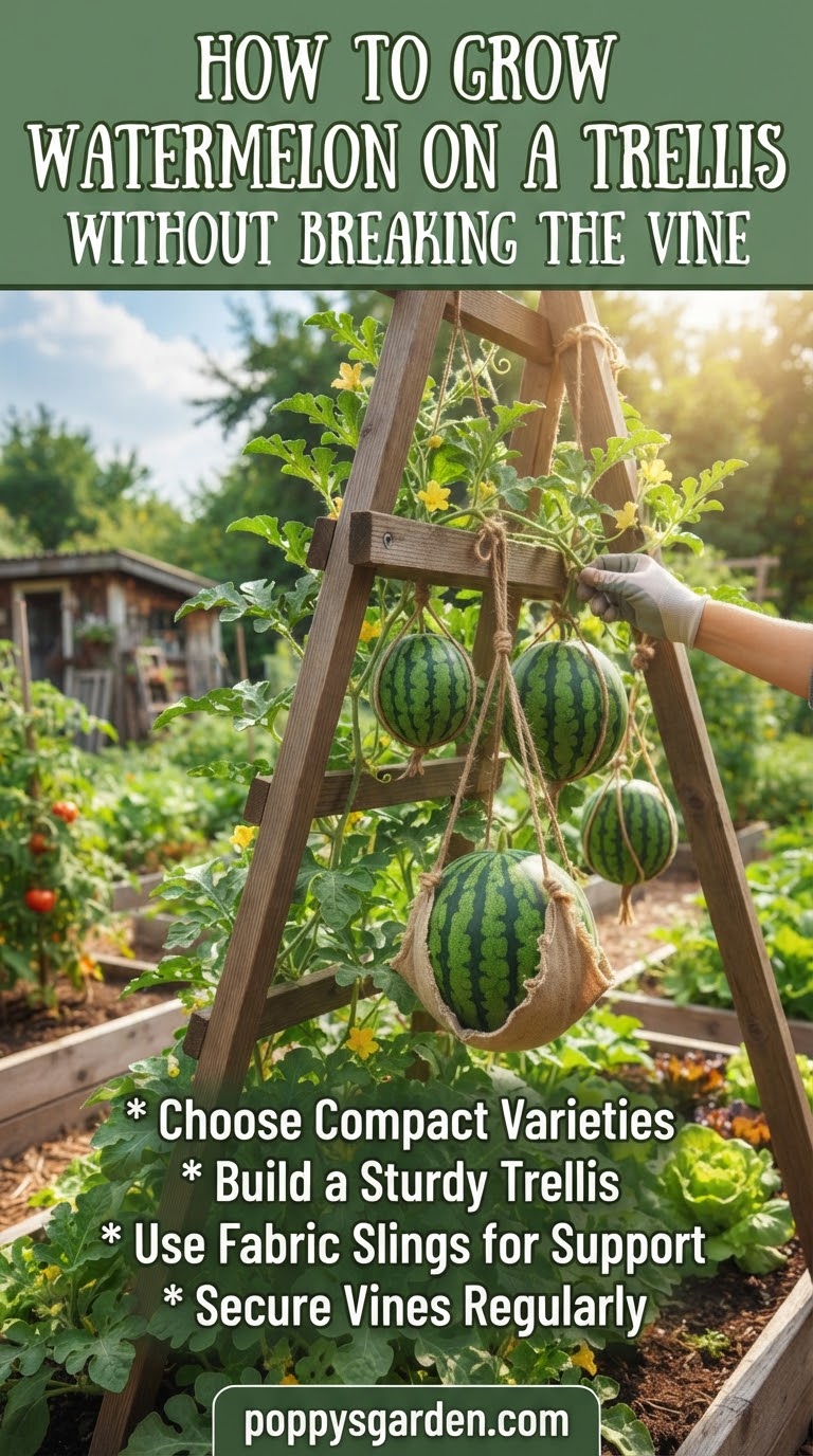 How to Grow Watermelon on a Trellis Without Breaking the Vine
