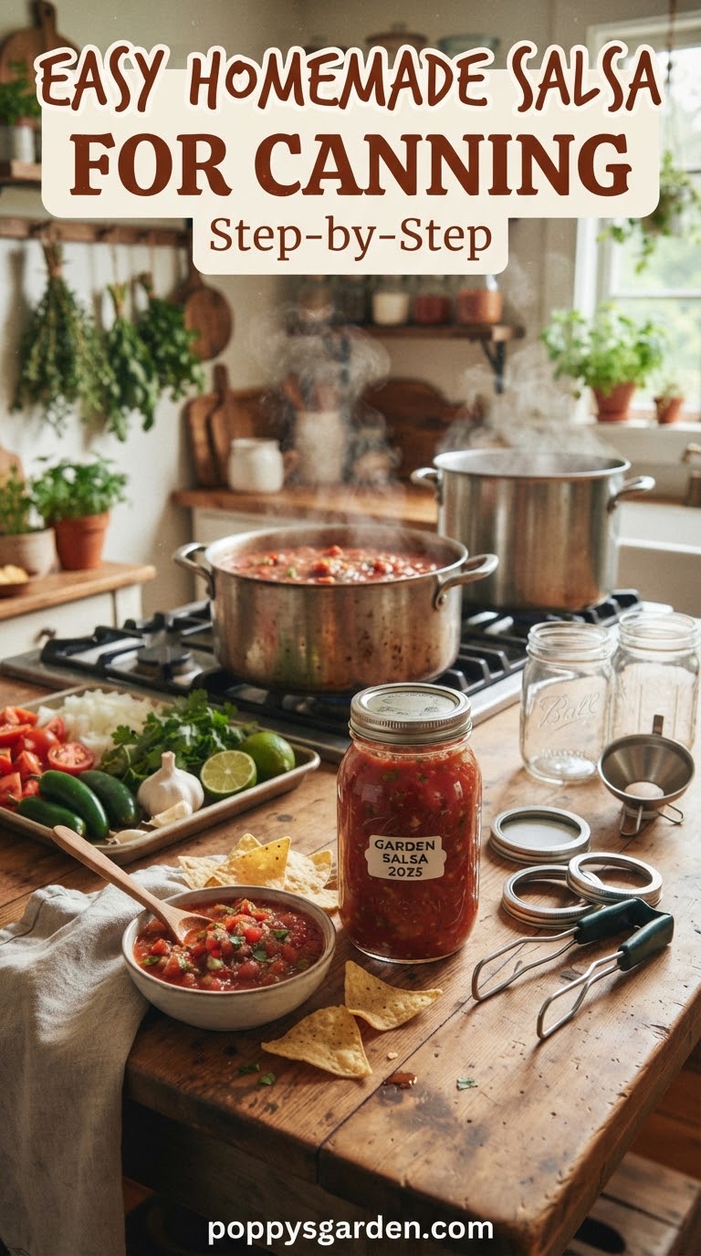 Easy Homemade Salsa for Canning Step-by-Step