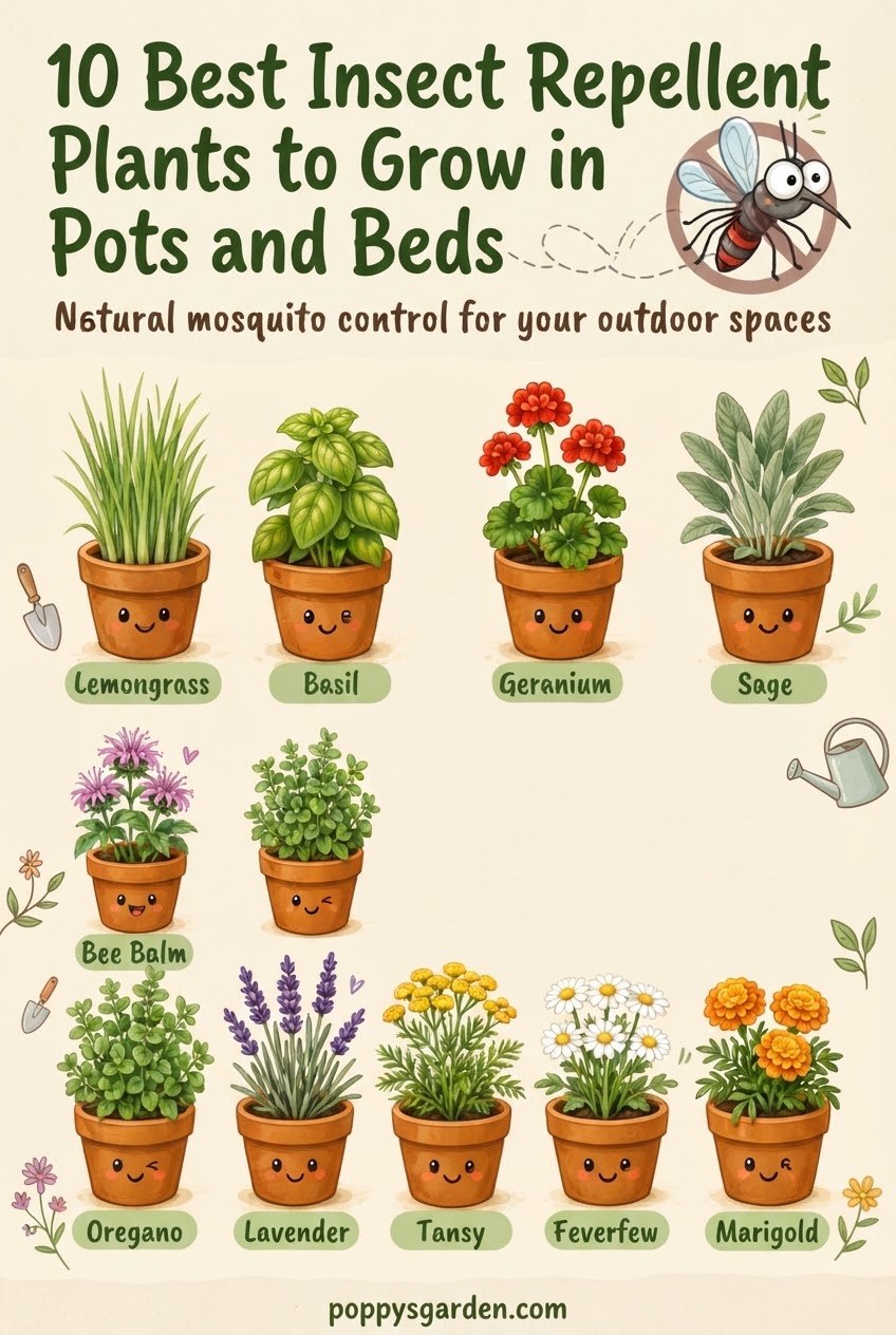 10 Best Insect Repellent Plants to Grow in Pots and Beds