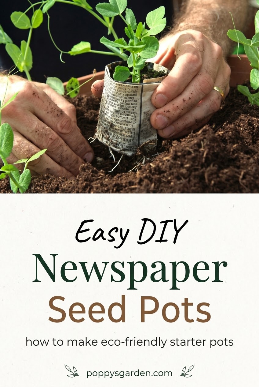 Easy DIY Newspaper Seed Pots