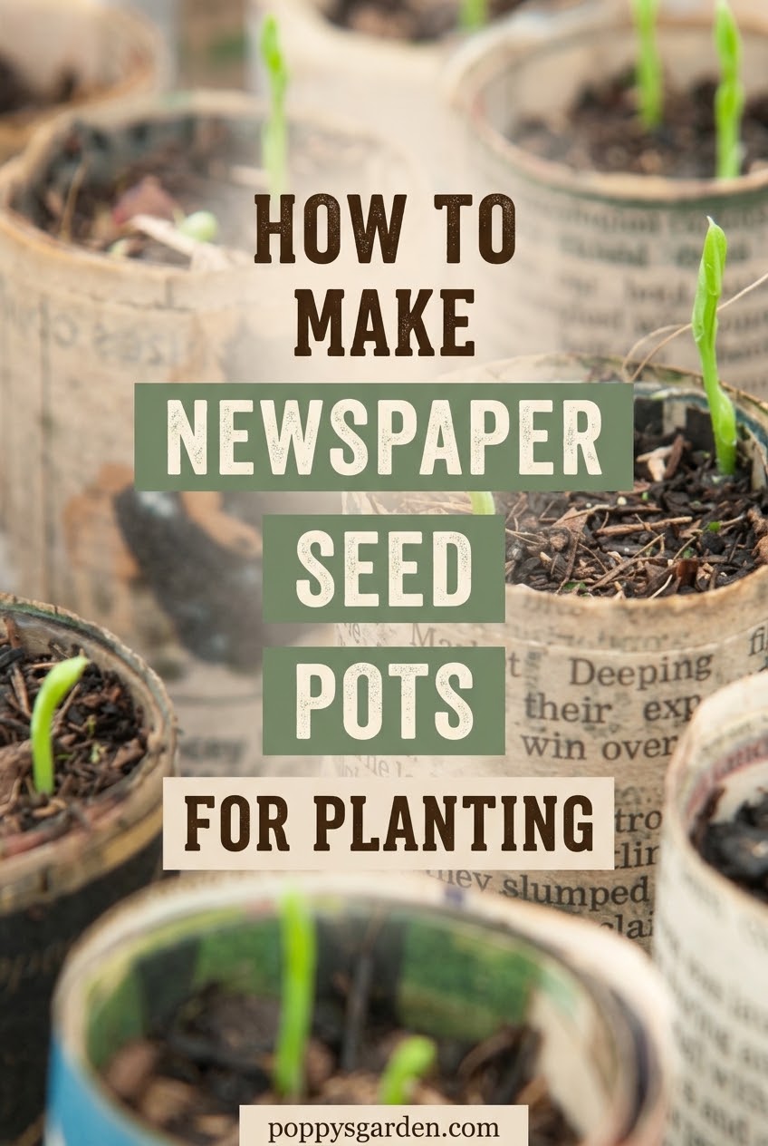 How to Make Newspaper Seed Pots for Planting
