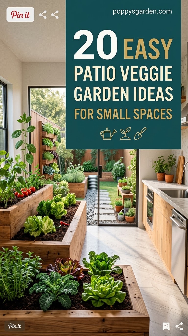 20 Easy Patio Veggie Garden Ideas For Small Spaces
