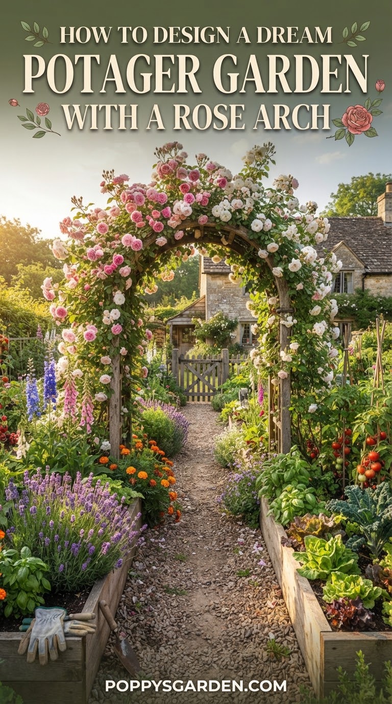 How To Design A Dream Potager Garden With A Rose Arch