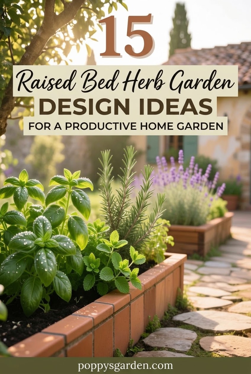 15 Raised Bed Herb Garden Design Ideas for a Productive Home Garden