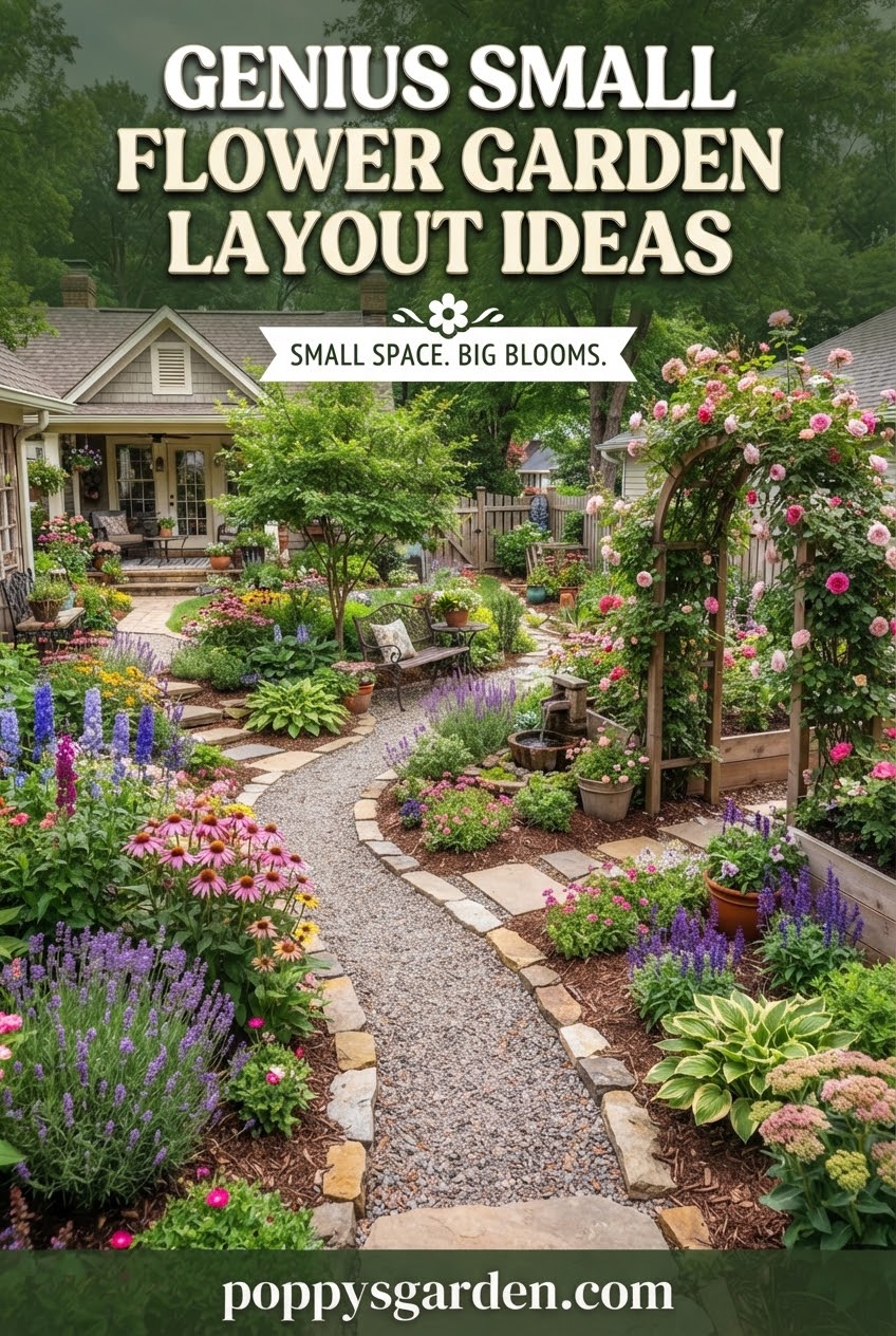 Genius Small Flower Garden Layout Ideas