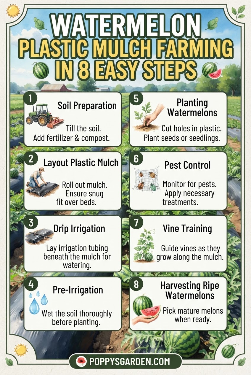 Watermelon Plastic Mulch Farming in 8 Easy Steps