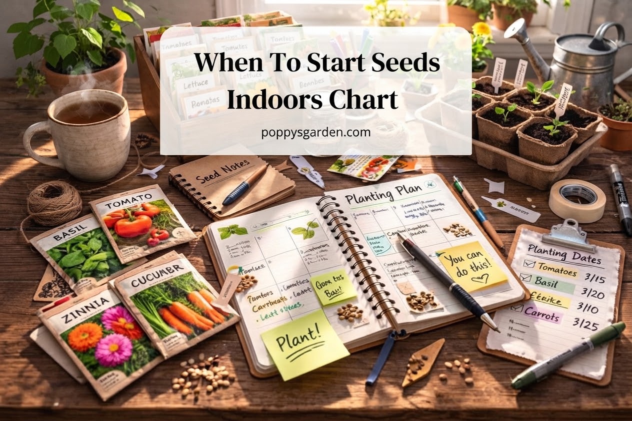 When To Start Seeds Indoors Chart