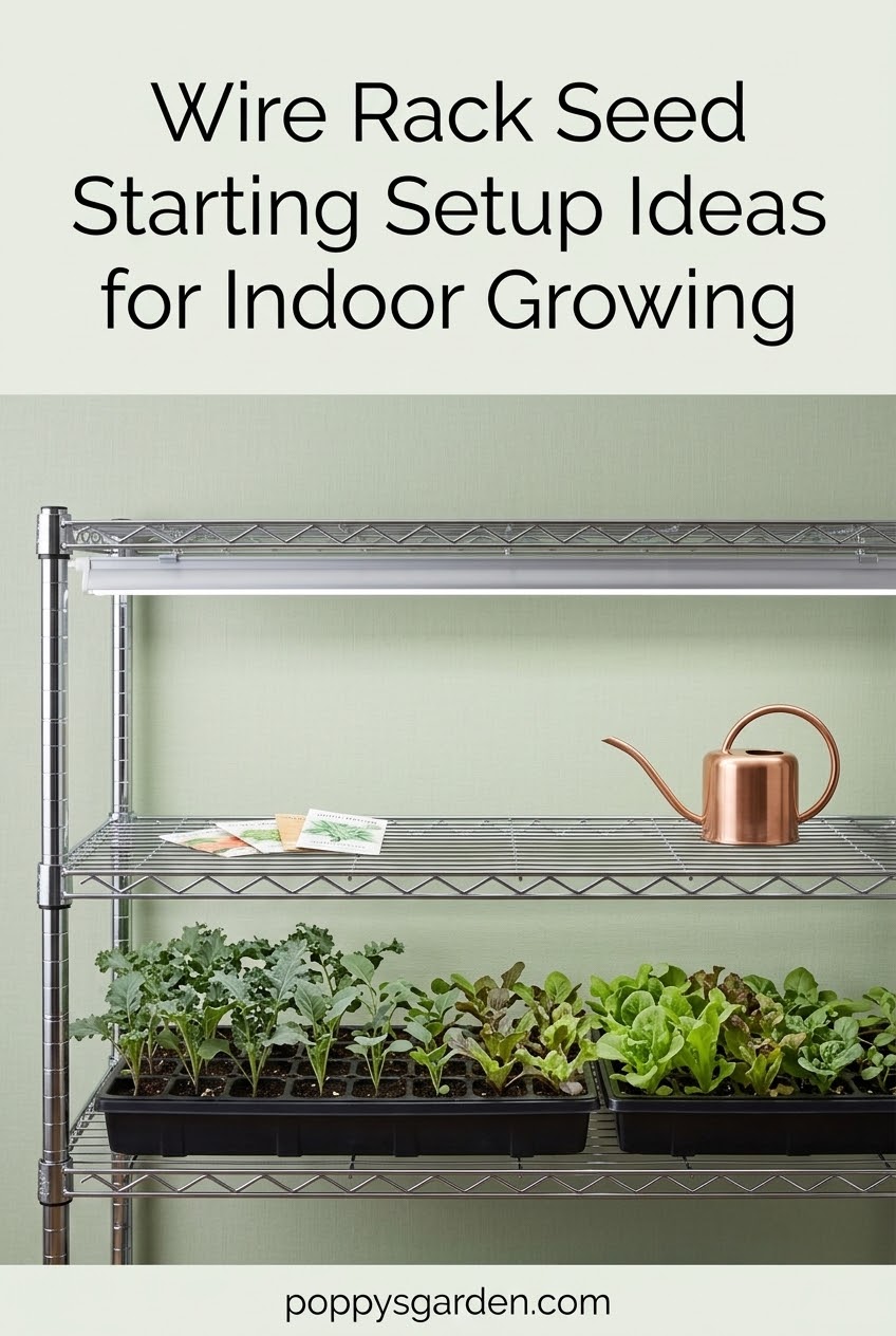 Wire Rack Seed Starting Setup Ideas for Indoor Growing