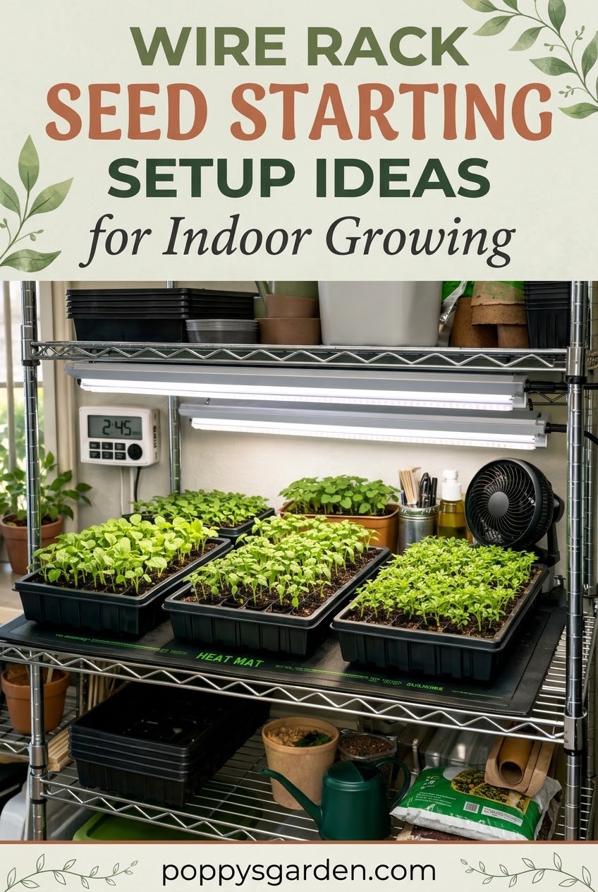 Wire Rack Seed Starting Setup Ideas for Indoor Growing