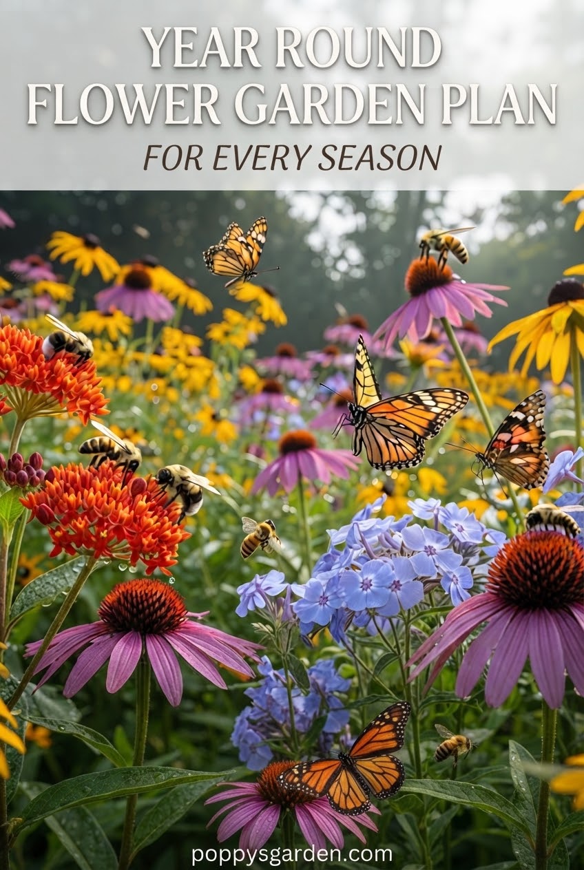 Year Round Flower Garden Plan For Every Season