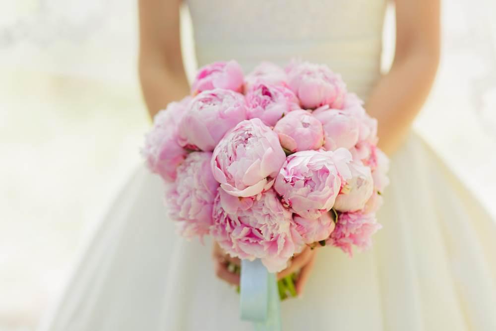 Peony flowers luxury bouquet
