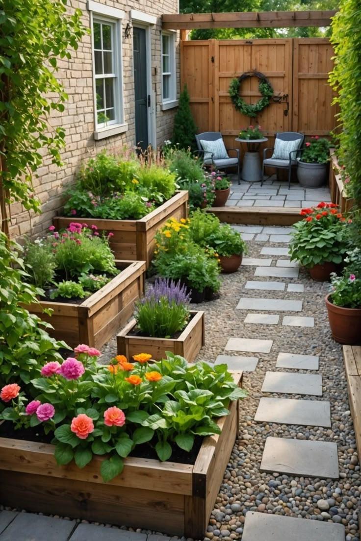 raised bed flower garden design