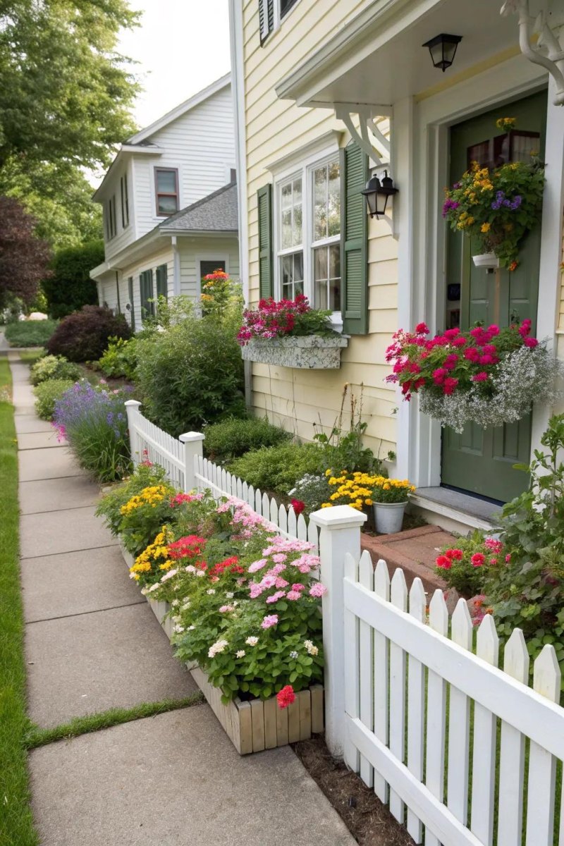 small front yard flower garden