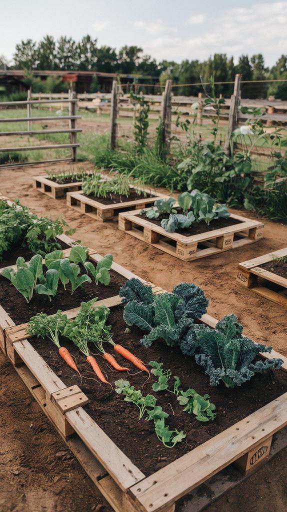 Pallet vegetable garden