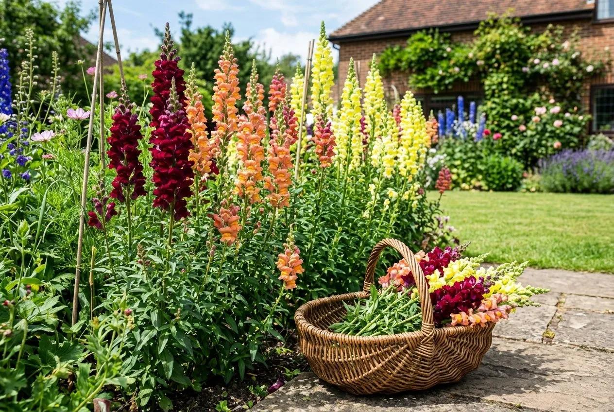 Snapdragon flower spikes for bouquets