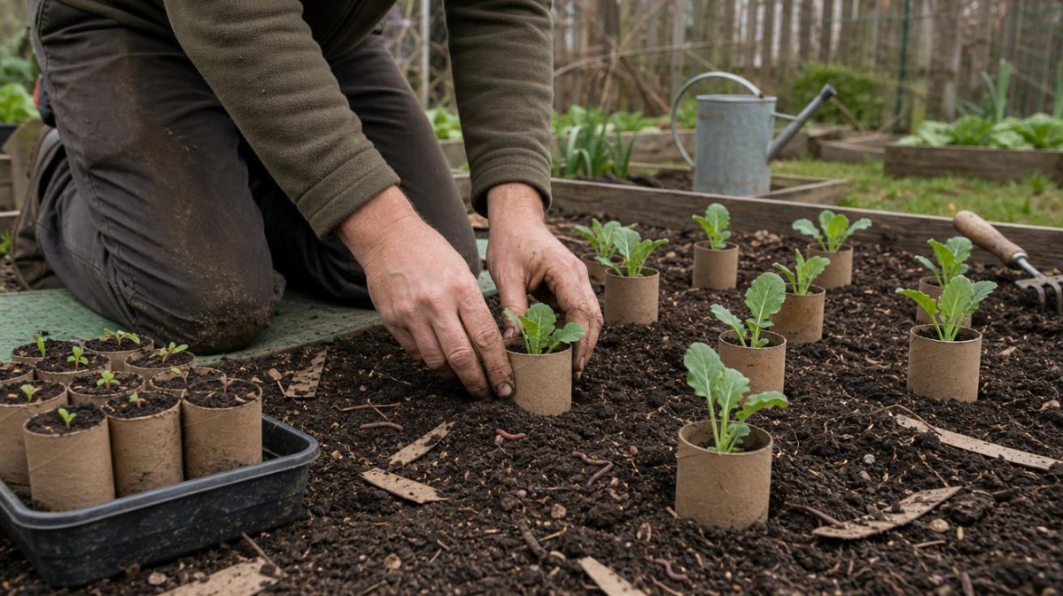 Transplanting seedlings outdoors