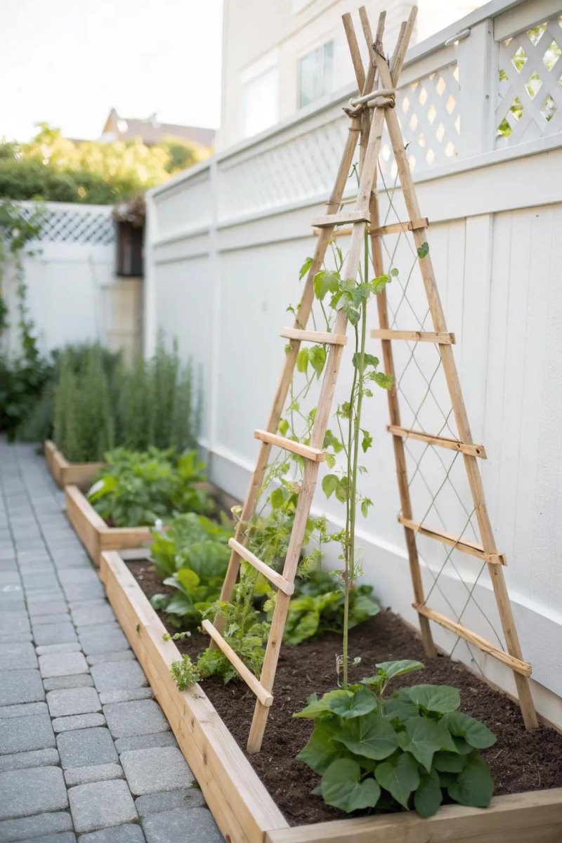 Vegetable garden trellises