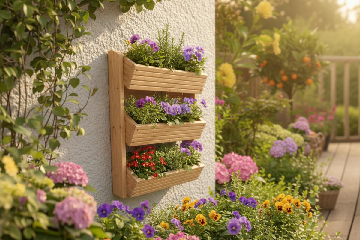 vertical flower garden wall planter