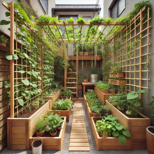 Vertical raised bed garden