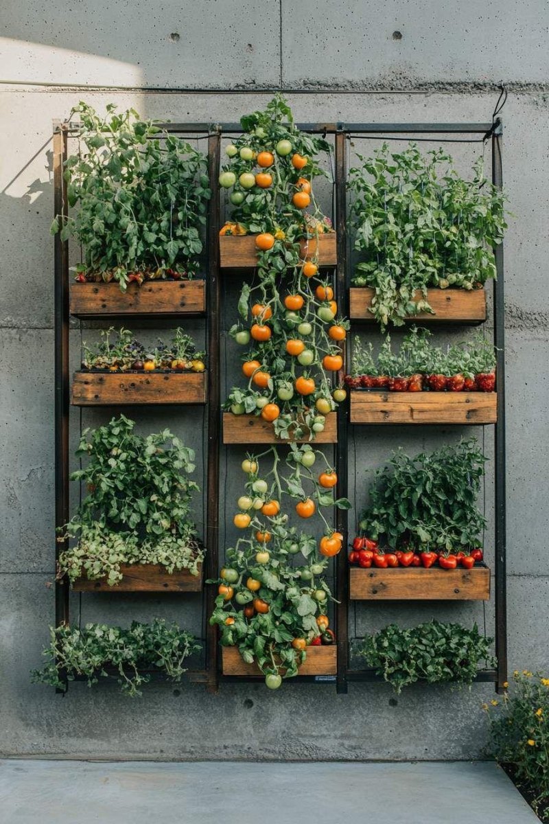 Vertical vegetable garden design