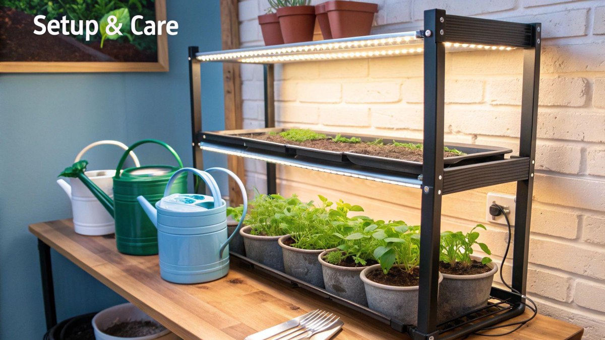 Seedling watering station tools