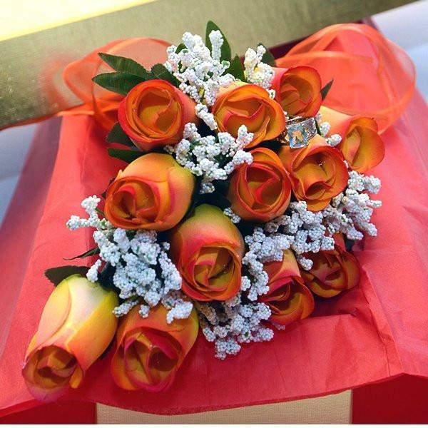 Wax coated preserved flower stems